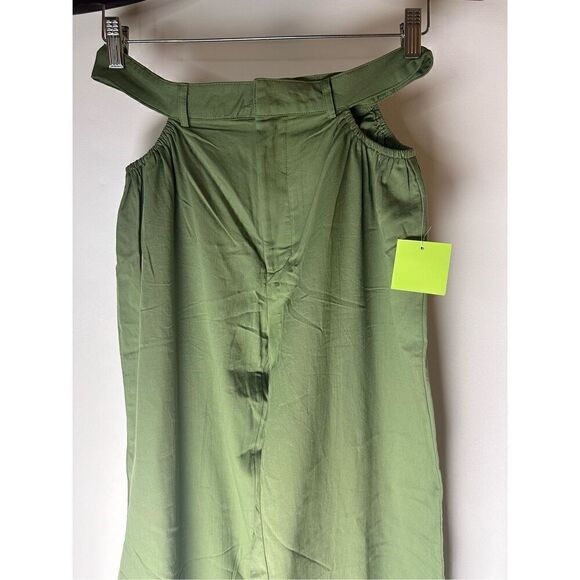Olive green cut out pants - Picture 5 of 6